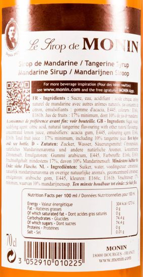 Syrup Mandarine Monin