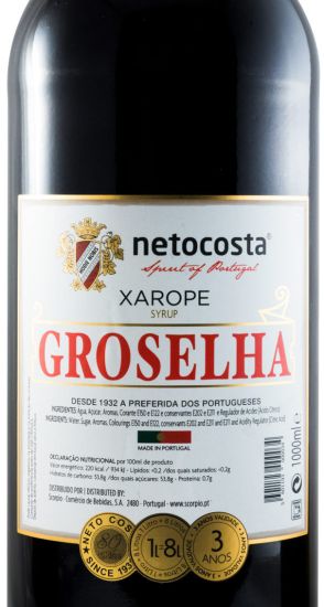 Xarope Groselha Neto Costa 1L