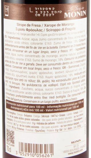 Xarope de Morango Monin