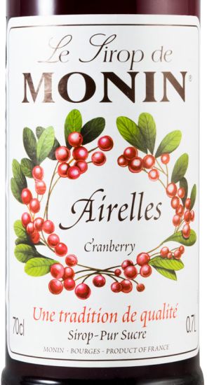 Syrup Airelles Cranberry Monin Red Cranberry