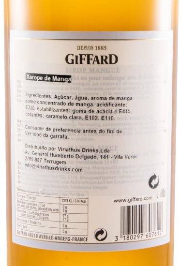 Syrup Mango Giffard 1L