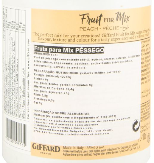 Puré Giffard Fruit for Mix Peach 1L