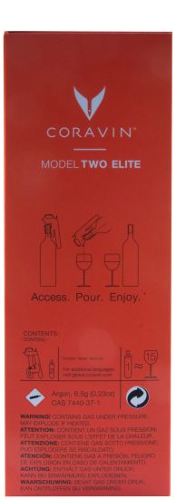 Coravin Sistema de Preservação de Vinhos Modelo 2 Elite Piano Preto