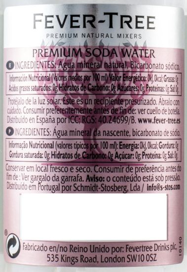 Água Tónica Fever-Tree Premium Soda Water 20cl