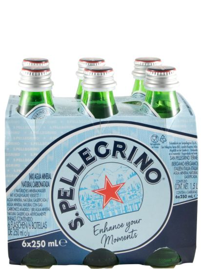 Conjunto Água Gaseificada San Pellegrino 6x25cl