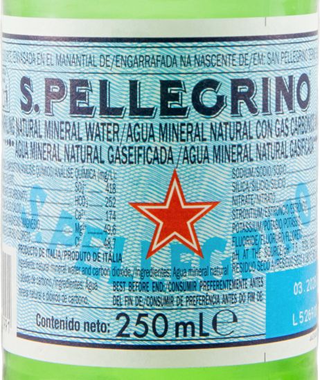 Água Gaseificada San Pellegrino 25cl