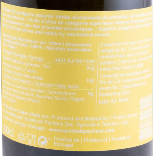 Olive Oil Extra Virgin Pacheca Madural 50cl
