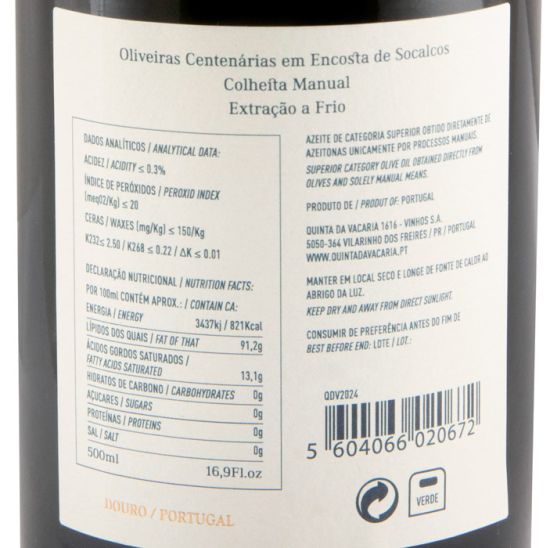 Azeite Virgem Extra Quinta da Vacaria Oliveiras Centenárias 50cl