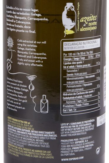 Azeite Virgem Extra Herdade do Esporão Norte Alentejano 50cl
