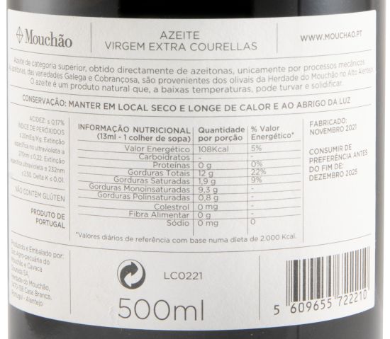 Olive Oil Extra Virgin Mouchão Courellas 50cl