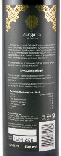 Olive Oil Extra Virgin Zangaria 50cl