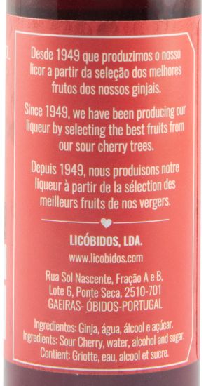 Miniatura Licor de Ginja Mariquinhas Pin Up 4x4cl