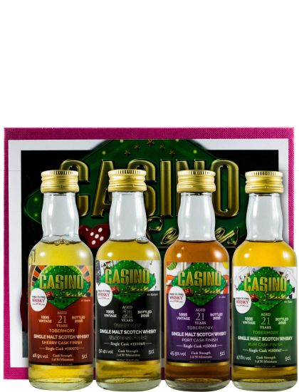 Conjunto Tobermory Casino Series 4x5cl