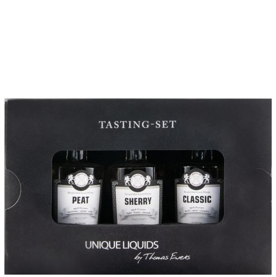 Tasting-Set Mos Peat (10 anos + Sherry 15 anos + Classic 18 anos) 3x5cl