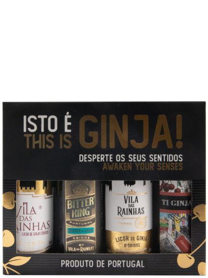 Conjunto Miniaturas Vila das Rainhas Isto é Ginja! (4x5cl)