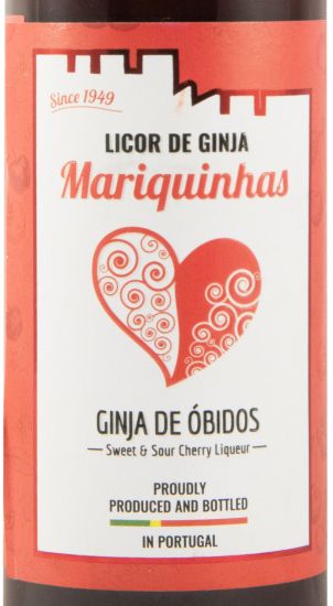 Miniatura Licor de Ginja Mariquinhas c/Copo de Cerâmica 10cl