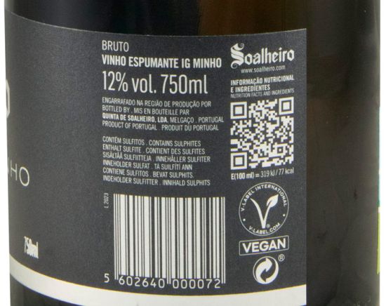 Espumante Soalheiro Alvarinho Bruto