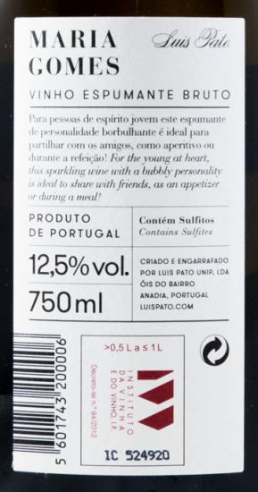 Sparkling Wine Luís Pato Maria Gomes Brut