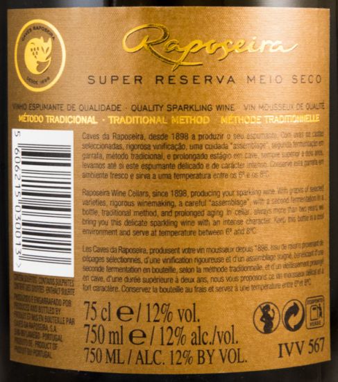 Sparkling Wine Raposeira Super Reserva Demi-Sec