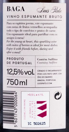 Sparkling Wine Luís Pato Baga Brut rose