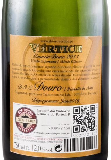 2011 Sparkling Wine Vértice Gouveio Millésime