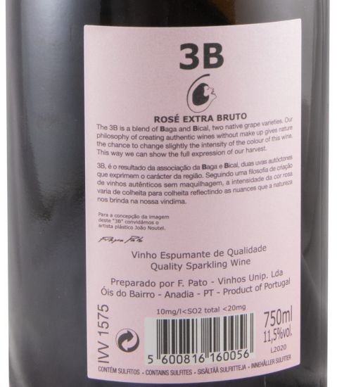 Sparkling Wine Filipa Pato 3B Extra Brut rose
