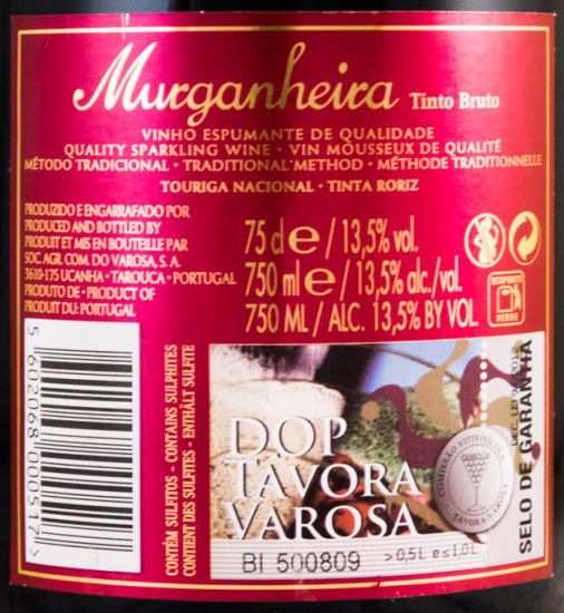 Espumante Murganheira Bruto tinto