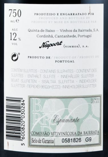2015 Espumante Niepoort Água Viva Bruto