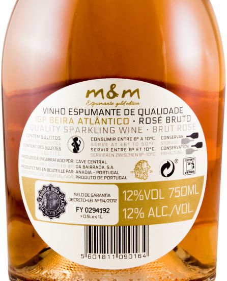 Sparkling Wine M&M Gold Edition Brut rose