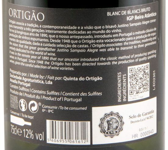 Sparkling Wine Ortigão Blanc de Blancs Brut