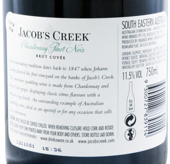 Espumante Jacob's Creek Chardonnay & Pinot Noir Cuvée Bruto