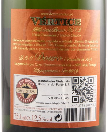 2012 Sparkling Wine Vértice Millésime Brut