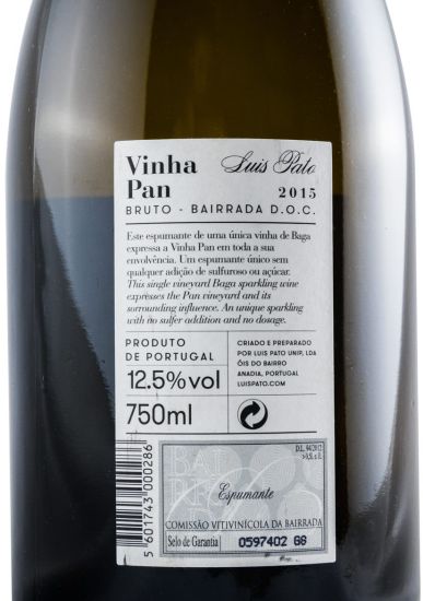 2015 Sparkling Wine Luís Pato Vinha Pan Brut