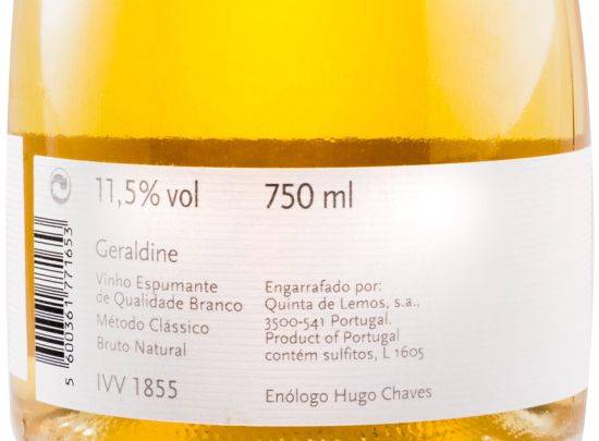 Sparkling Wine Quinta de Lemos Geraldine Brut Nature