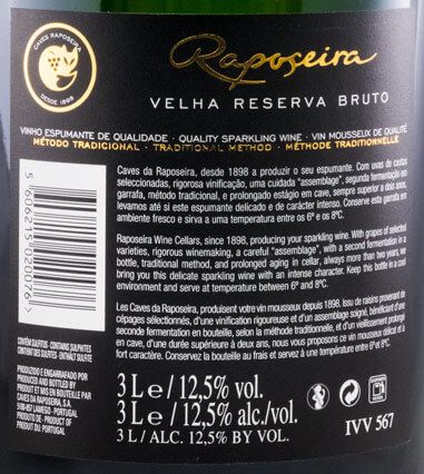 2011 Espumante Raposeira Velha Reserva Bruto 3L
