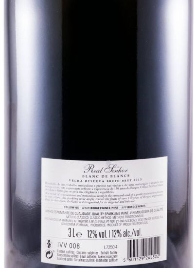 Sparkling Wine Borges Real Senhor Blanc de Blancs Brut 3L