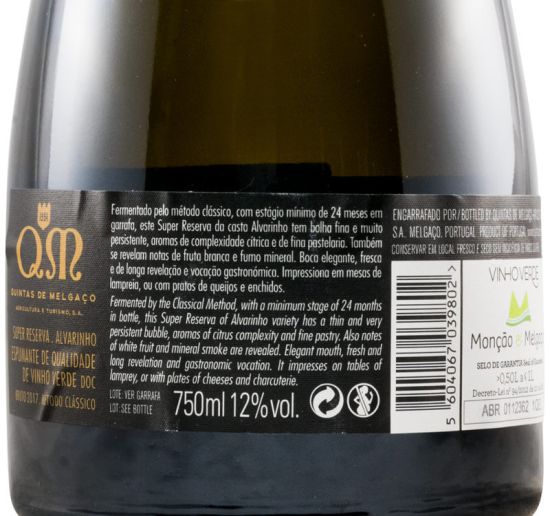 2017 Espumante Quintas de Melgaço QM Alvarinho Super Reserva Bruto