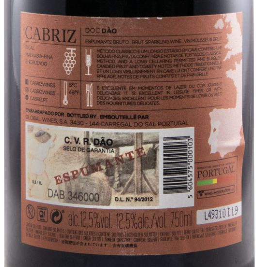 2016 Sparkling Wine Cabriz Brut