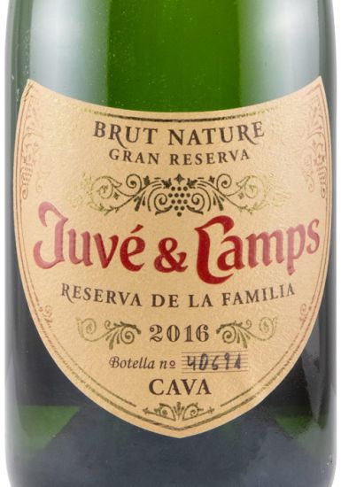 2016 Espumante Cava Juvé & Camps Reserva de la Familia Bruto Natural biológico