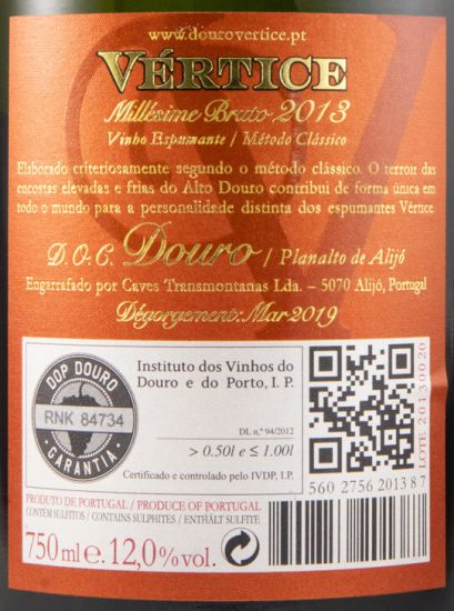 2013 Espumante Vértice Millésime Bruto