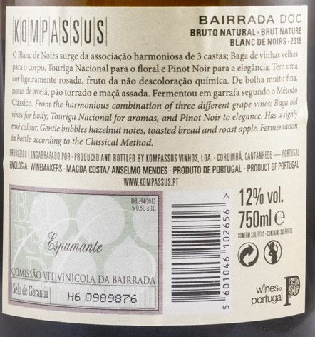 2015 Espumante Kompassus Blanc de Noirs Bruto Natural
