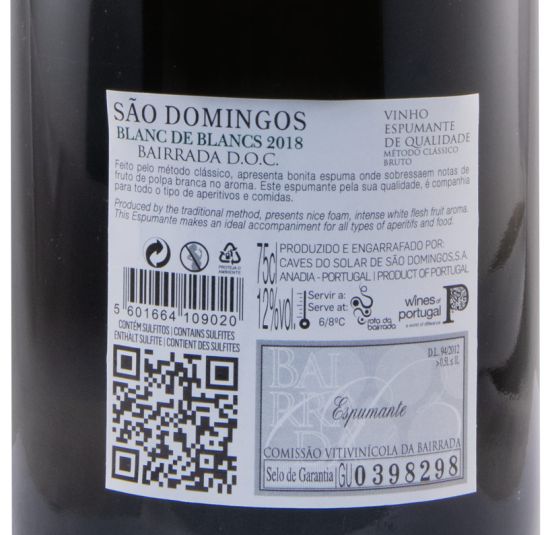 Sparkling Wine Caves São Domingos Blanc de Blancs Brut