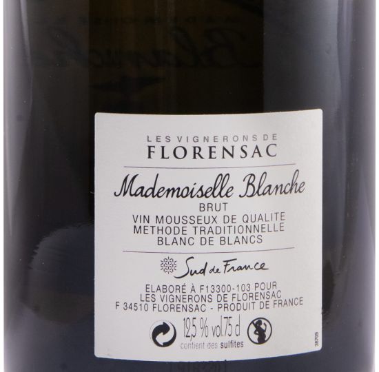 2017 Sparkling Wine Les Vignerons de Florensac Madmoiselle Blanche Brut