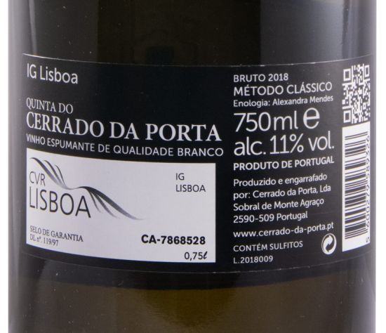2018 Espumante Quinta do Cerrado da Porta Moscatel Graúdo Bruto