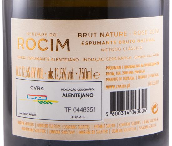 2019 Espumante Herdade do Rocim Bruto Natural rosé