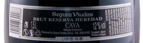 Espumante Cava Segura Viudas Heredad Reserva Bruto 1,5L