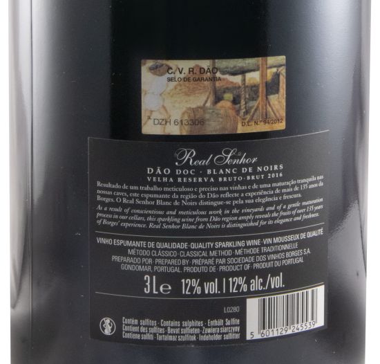 2016 Espumante Borges Real Senhor Blanc de Noirs Velha Reserva Bruto 3L