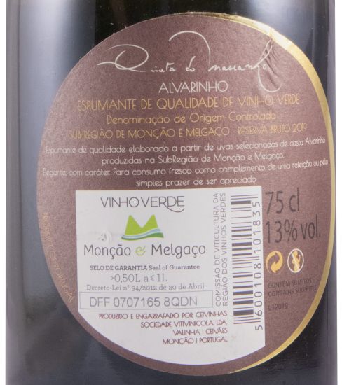 2019 Espumante Quinta do Mascanho Reserva Bruto