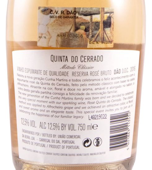 2016 Espumante Quinta do Cerrado Reserva Bruto rosé