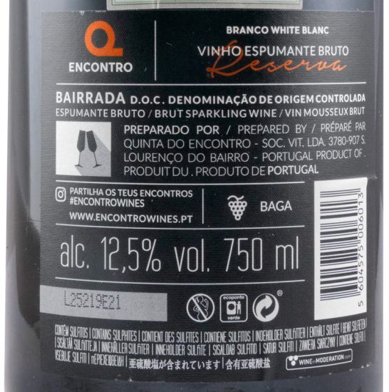 2015 Espumante Encontro Baga Reserva Bruto